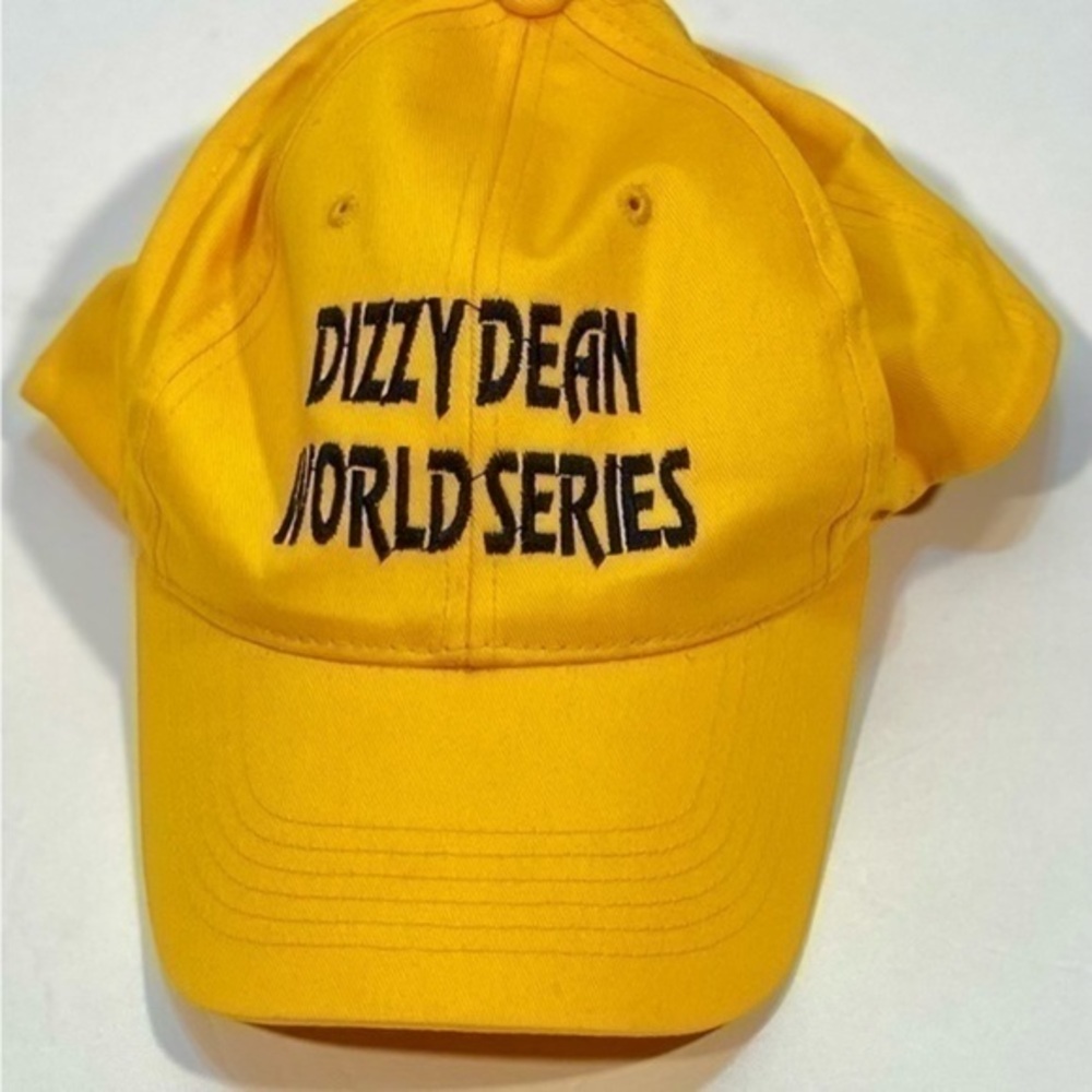 USED SPORTSMAN’S CAP/HAT WITH INSIGNIA DIZZY DEAN WORLD SERIES